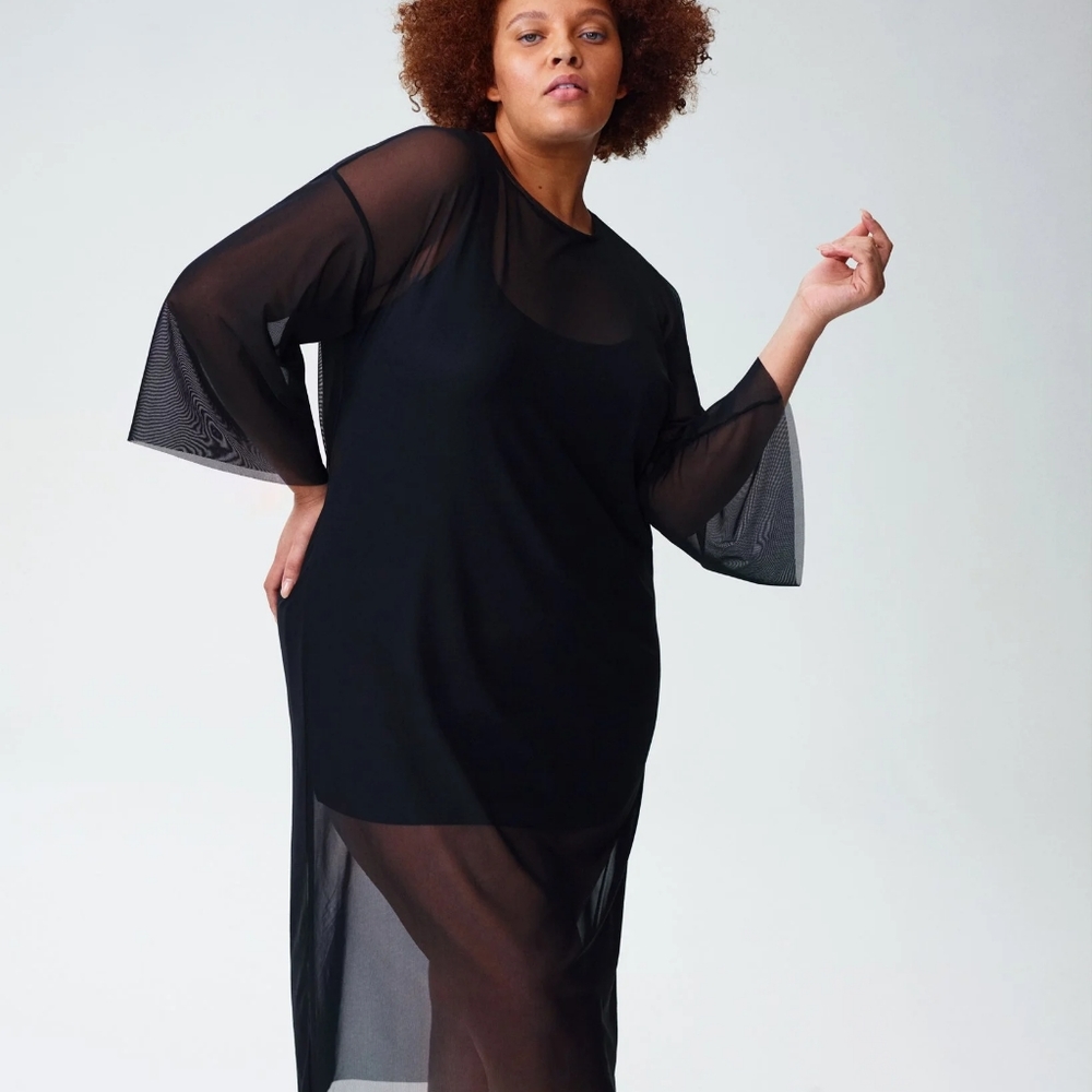 UNIVERSAL STANDARD Thames Belle Fog  Dress XS